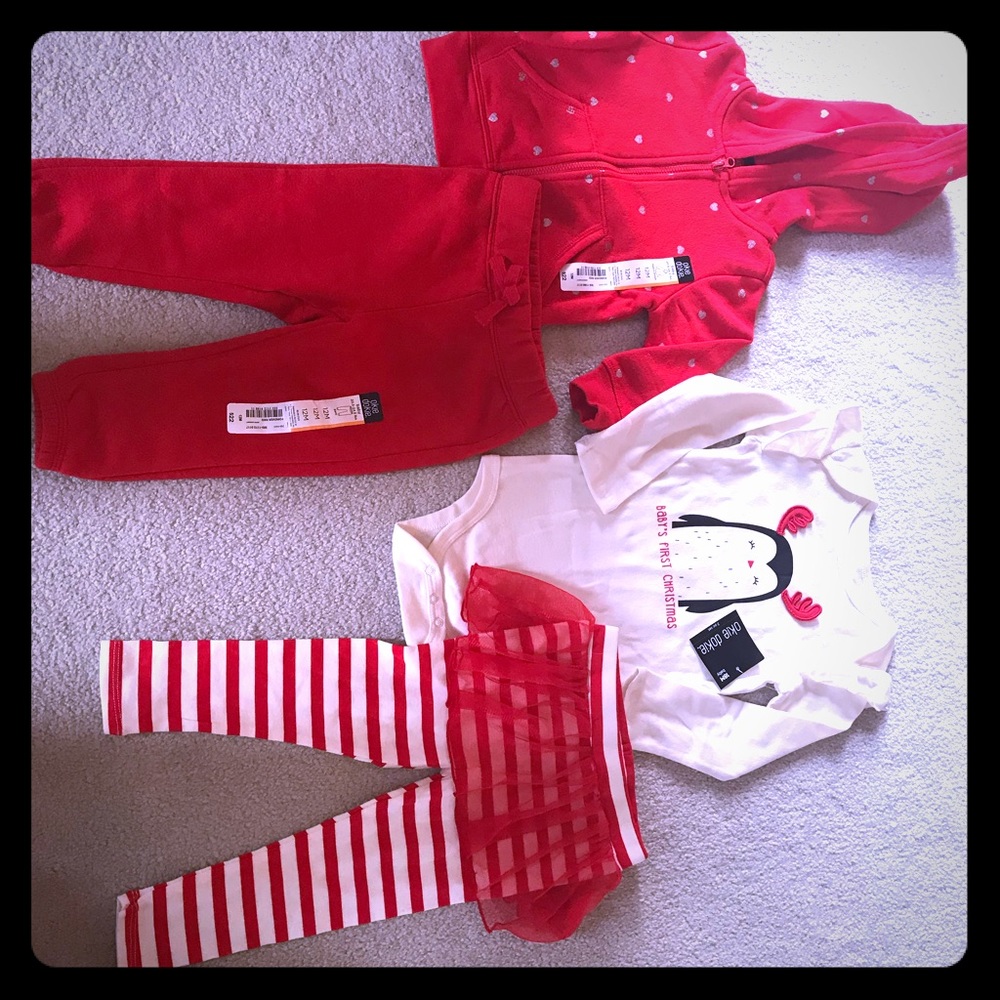 Baby’s First Christmas outfit plus 1 other